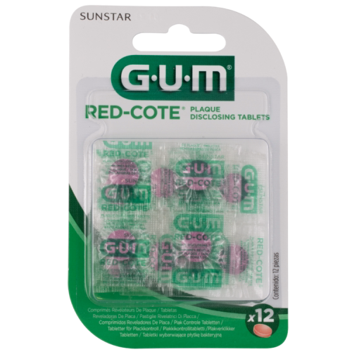 GUM® RED-COTE® Plaque Disclosing Tablets – Pack of 12